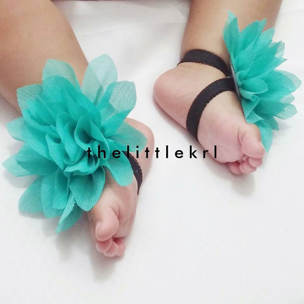 One of the key  pieces in thelittlekrl’s collection is baby barefoot sandals.
