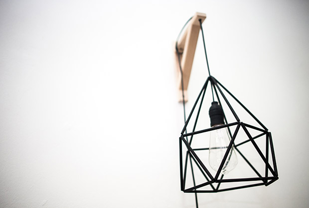 This geometric lamp is perfect for your home.