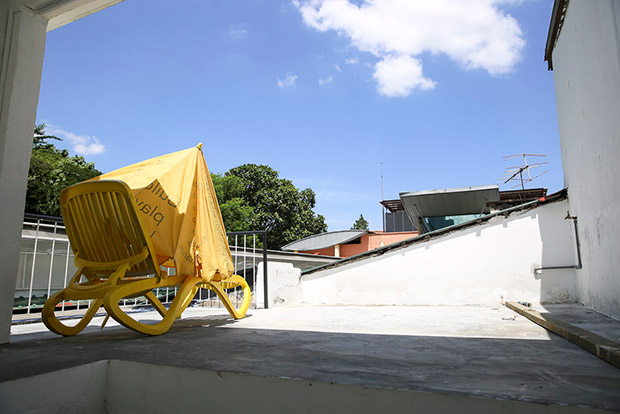 Ibnu’s secret rooftop getaway.