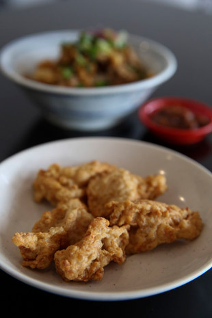 Once you start eating the fried fish paste, you may end up finishing all those delicious golden nuggets.