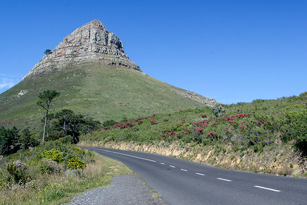 Lion’s Head mountain looming over the start of the drive.