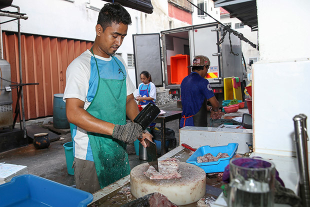 The fish is delivered twice a day and served as fresh as possible.