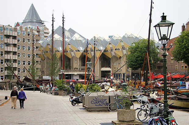 The Cube Houses (Kubuswoningen) designed by Dutch architect Piet Blom.