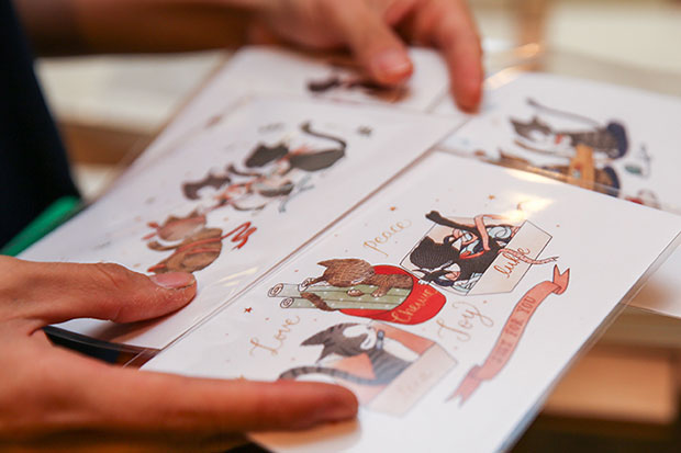 Send a friend these illustrated Whimsy Whimsical postcards.