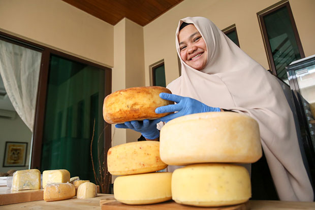 Annisa finds the cheesemaking process incredibly peaceful.