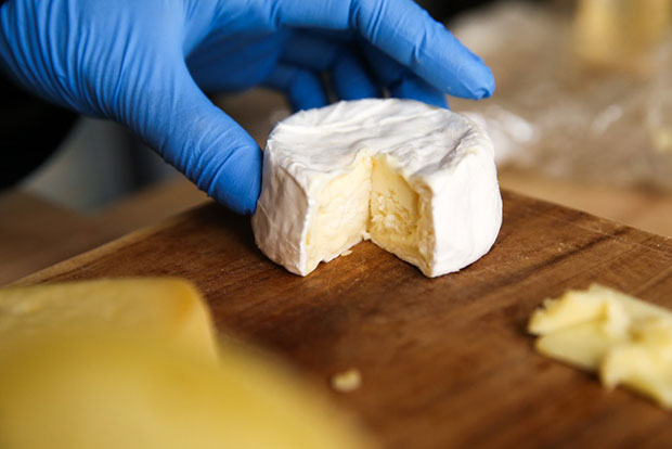 The superb Opal cheese with its creamy centre.