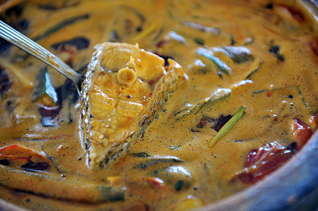 Claypot fish curry served at Eryna Cafe.