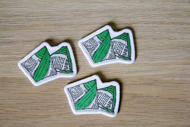 Uncommonco’s nasi lemak bungkus patch is just one of the food items based on illustrations by local talent, Ong Siew Guet.