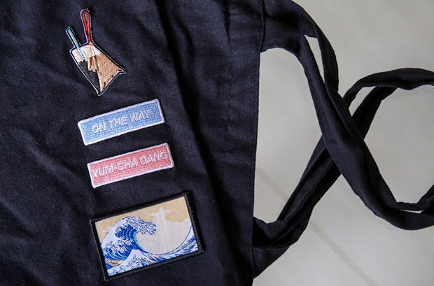 Uncommonco’s first collection was a mix of things they like from ikat tepi, common phrases they use to the iconic Japanese print, The Great Wave off Kanagawa.