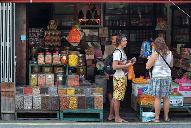An old-school kedai runcit (sundry shop)