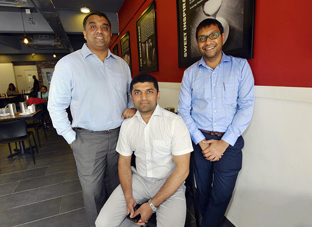In Malaysia, Culin Ventures is the license holder of MTR (left to right): Praveen Prabhakar, Dr. Arvind Nagendra and Vivek Tholasi. Others not in the picture include Adarsh Srinivas and Arvind Vishwanath.