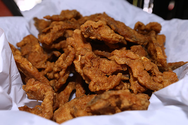 They use freshwater tong san fish to make their deep fried fish.