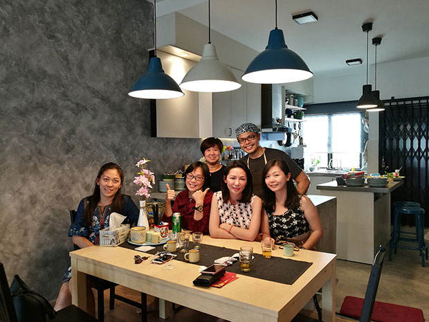 Happy guests dining at Ahtee Private Kitchen