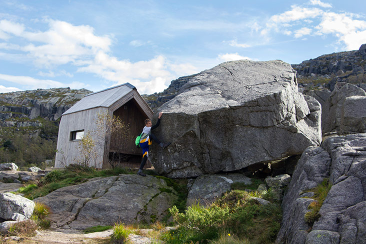 Have a rest at one of these huts.