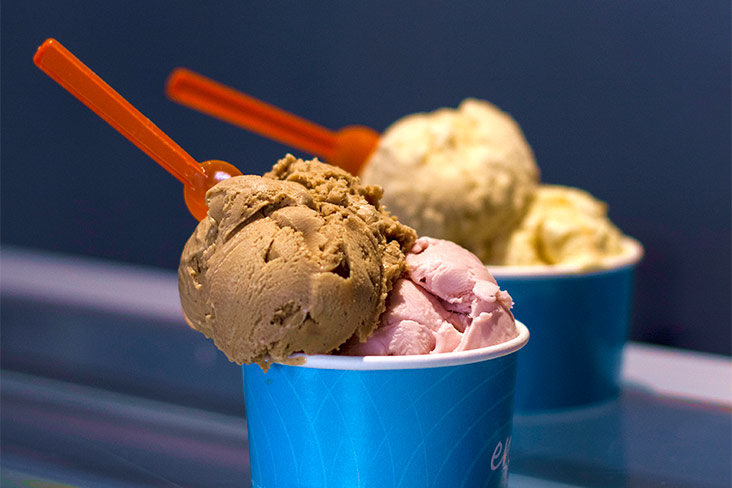 Try a mix of both Norwegian and Malaysian inspired ice cream flavours.