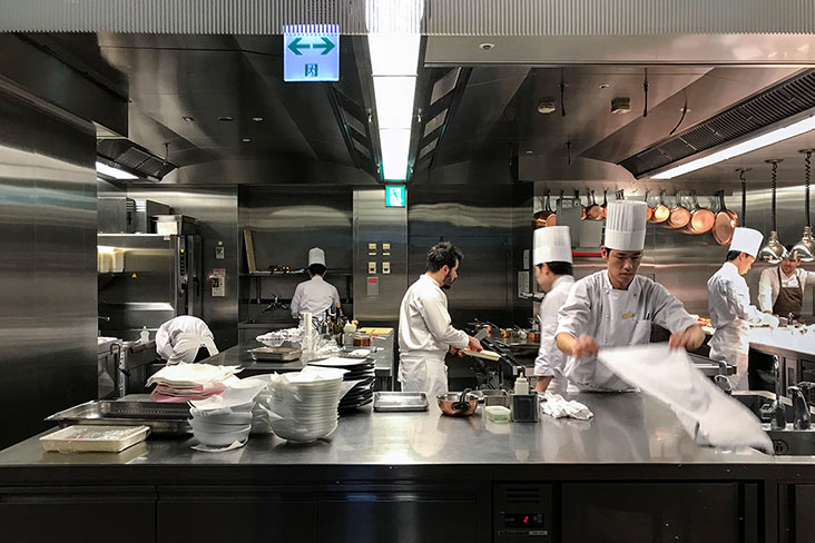 The efficient kitchen runs like clockwork