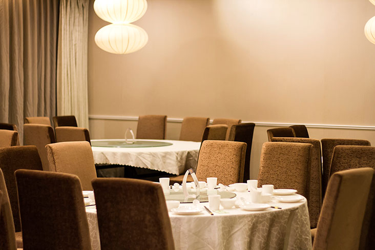The dining room at Jade Restaurant