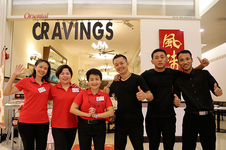 The friendly staff at Oriental Cravings are at hand to recommend their specials, especially to their regulars who have been eating here from day one