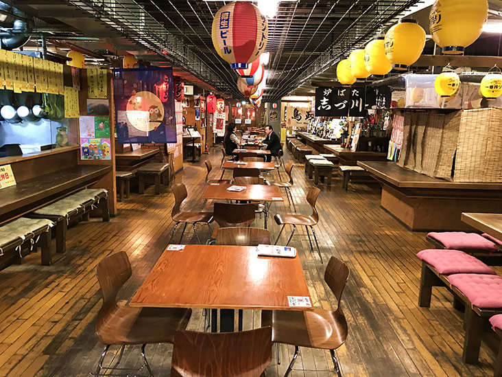 Minatono-yatai, a Kushiro-style food street.