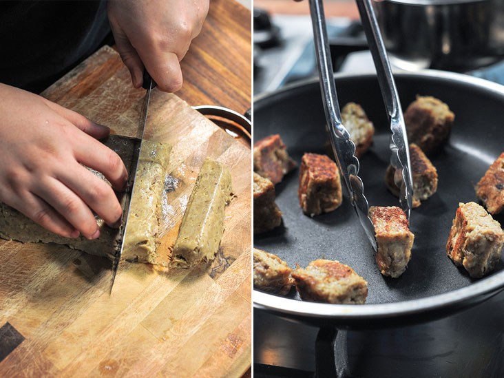 Arissa is eaten with an interesting combination of sambal belacan, crispy shallots and a dash of honey (left). Enjoy this wobbly som som with a texture similiar to an Italian pannacotta with gula Melaka syrup (right)