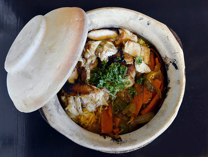 Don’t overlook the superb claypot Mandi rice with its infused smokiness.