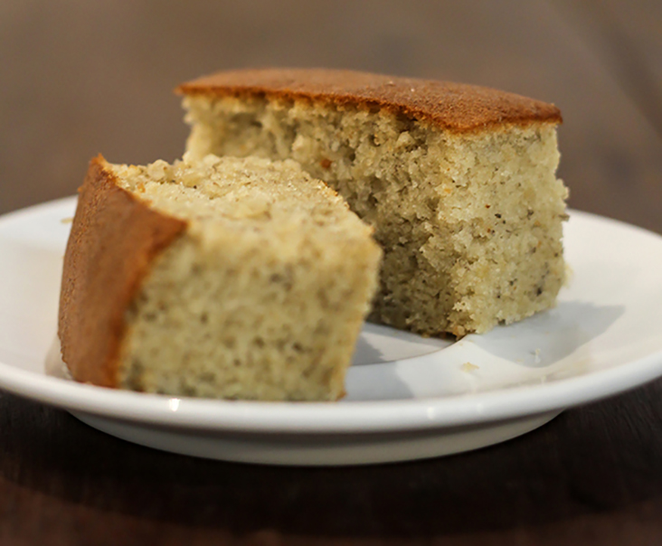 Hiap Joo’s hand-sliced banana cake has just a hint of aromatic wood smoke