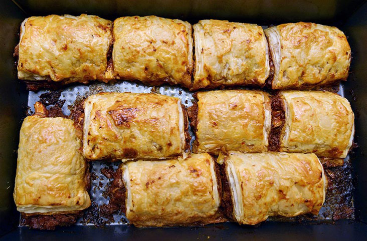 Sambal sardine rolls are also available here fresh from the oven.