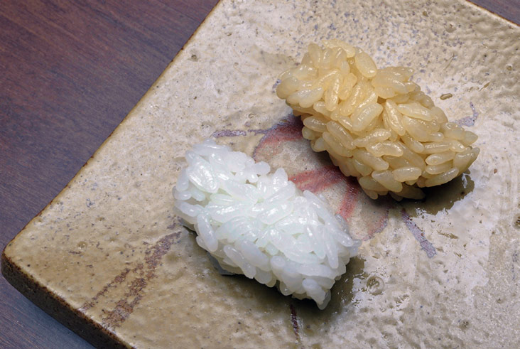 The seasoning for the rice is important as it gives flavour, like these ones made from different rice vinegars.