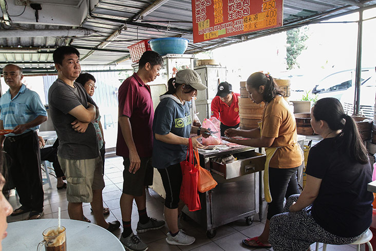 Expect a queue of eager customers for the steamed buns.