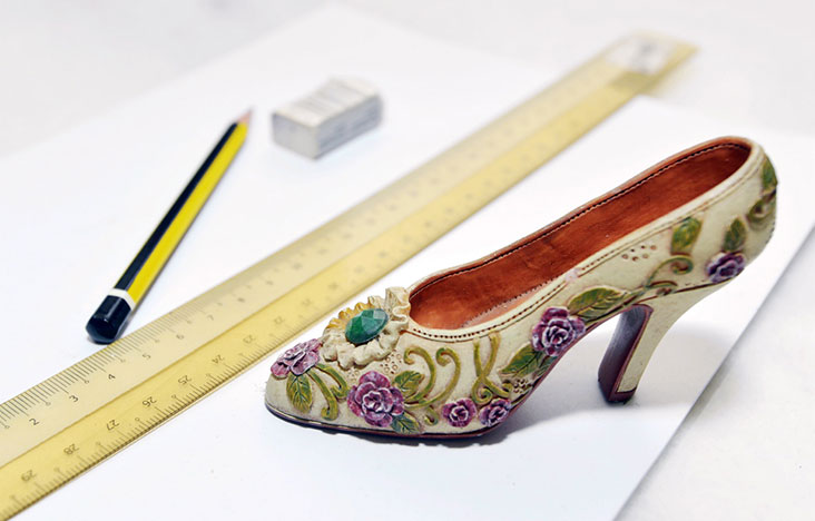 Shoes of all designs are part of Karina Ng’s job.