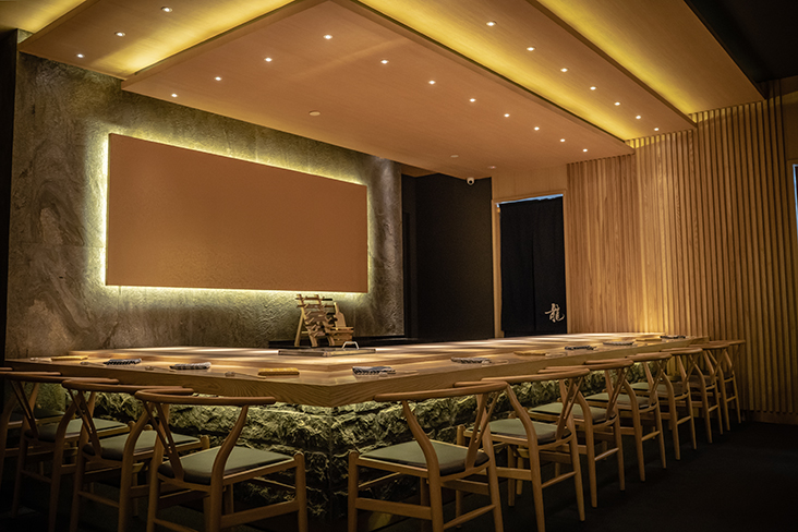 Taking centrestage at Sushi Ryu is their 11-seater sushi counter made with fine hinoki wood