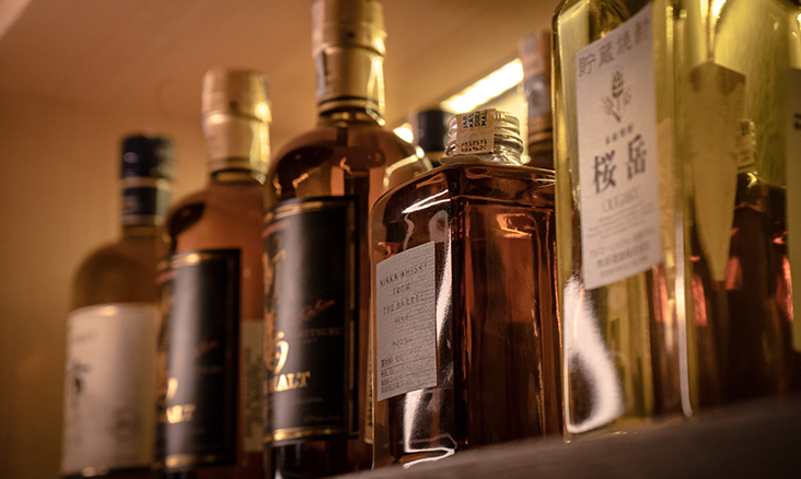 A selection of Japanese whiskey are available during your meal at Sushi Ryu
