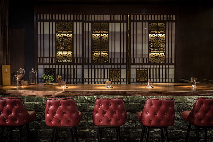 Sit at the 6-seater wooden counter to see the action behind the drinks at Bar Shake