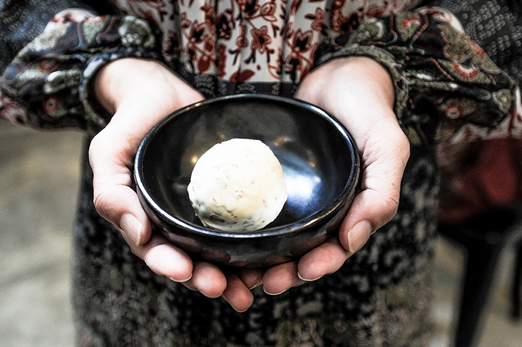 Granola ice cream, one of their seasonal flavours is delicious with crunchy nuts and oats