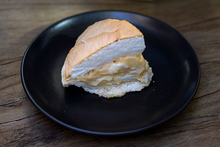 Come early to enjoy the fresh coconut meringue tart at Chata.