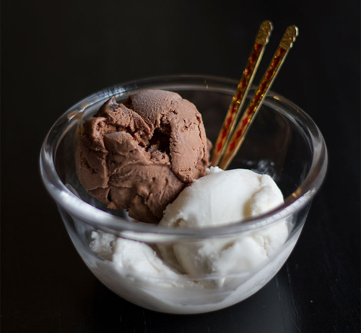Handcrafted ice cream at Jing Jing.