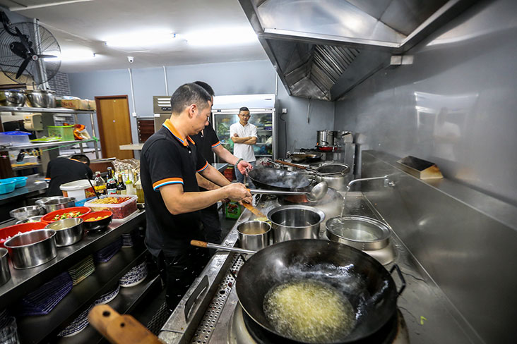 The restaurant’s kitchen is helmed by chefs from China who are certified to cook Sichuan cuisine.