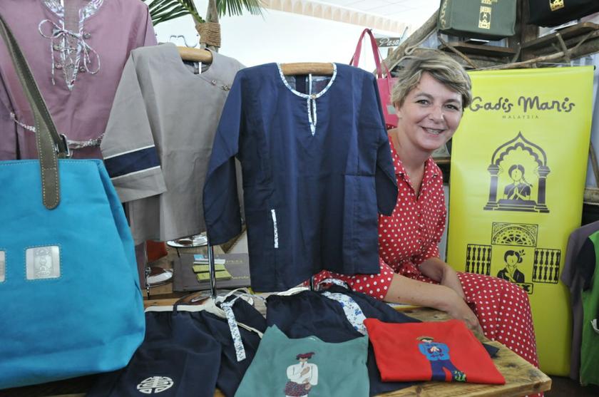 Creator of Gadis Manis brand of products Florence Lambert Lee with her products at InStyle Langkawi.  — Picture by K.E. Ooi