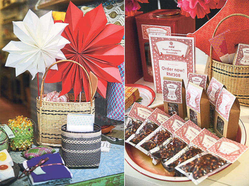 Bring these gorgeously made handwoven baskets home! (left). Would you like some Hong Dynastea and Minty Chacolate? (right)