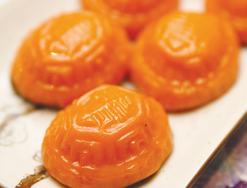 Kuih ku with an orange hue is favoured by the Malaccans while the red variant is more popular in Penang