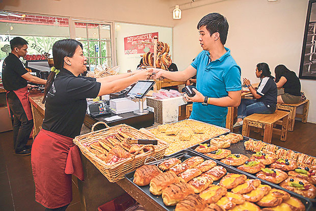 Place your orders at the counter and your food will be served to you