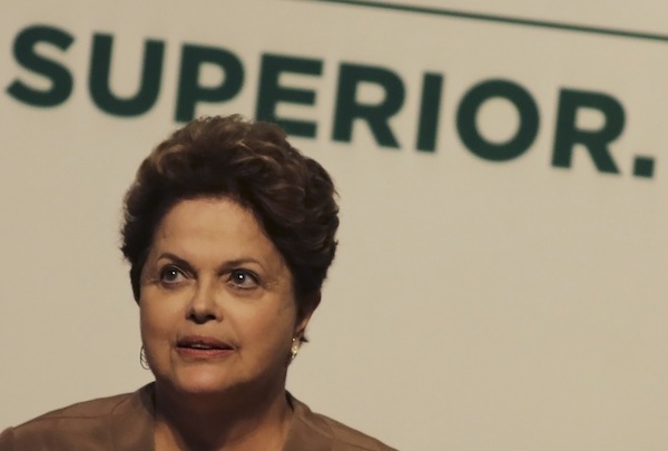 Brazilu00e2u20acu2122s President Dilma Rousseff arrives for a ceremony of the one million contracts Fund Student Financing in Sao Paulo August 22, 2013. u00e2u20acu201d Reuters pic
