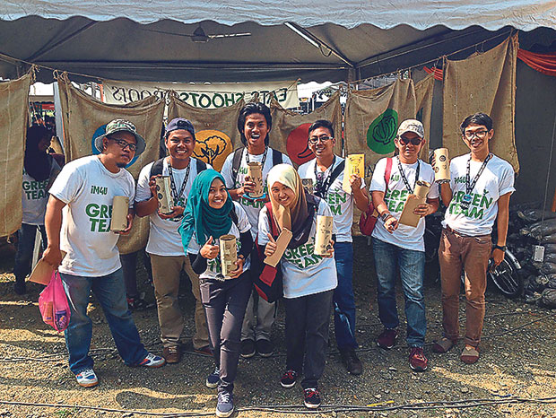 Happy participants at Eats, Shoots & Roots during the Putrajaya Youth Festival