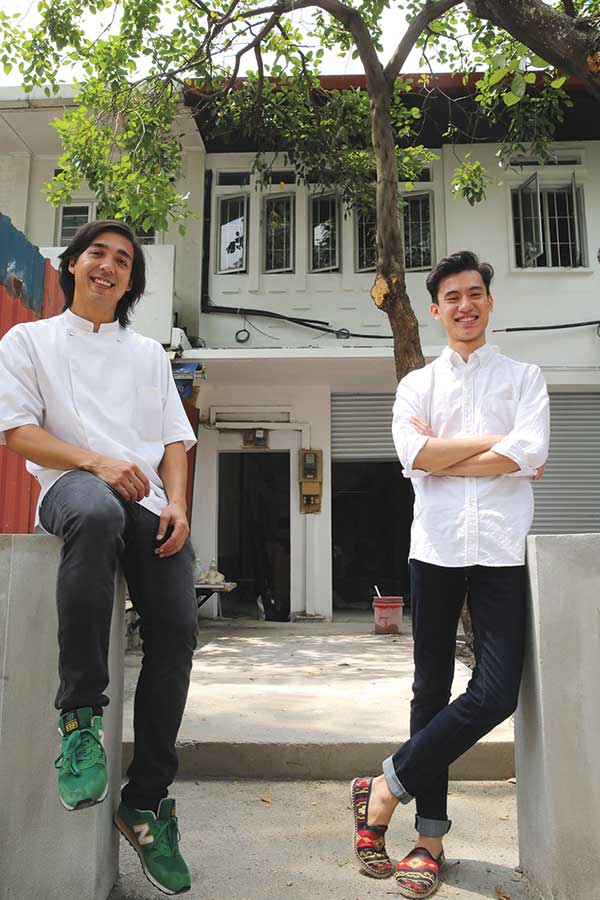 Mashad Pino and Adrien Ritzal worked on the menu and design for Feeka Coffee Roasters