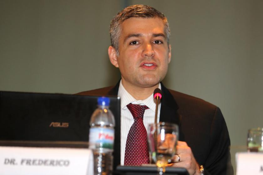 World Bank economist Dr Frederico Gil Sander speaking at a post-Budget 2014 dialogue in Kuala Lumpur October 28, 2013. u00e2u20acu201d Picture by Choo Choy May