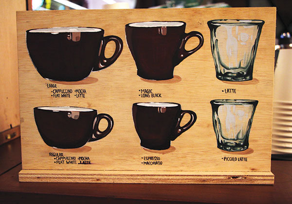 Beverages galore at Kiasu Espresso
