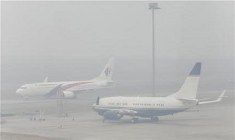 Airplanes are seen at the Kuala Lumpur International Airport in Sepang, on a hazy day outside Kuala Lumpur June 24, 2013. u00e2u20acu201c Reuters pic