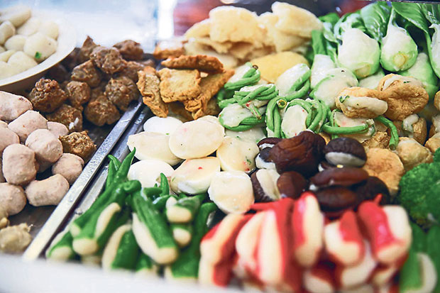 Pick your favourite yong liew from a selection of 30 varieties