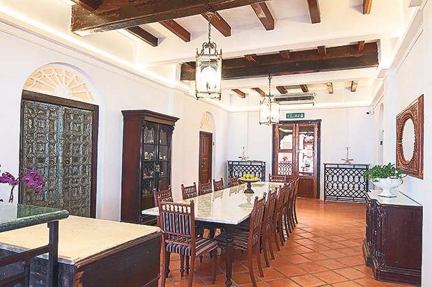 The dining area of Jawi Peranakan Mansion.