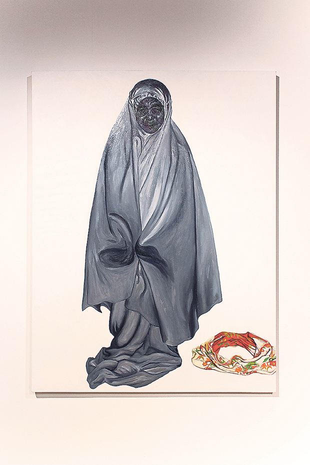 “Dari Ketiadaan Sampai Ke Sini: Wan” (oil on canvas) by Poodien